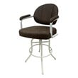 Pemberly Row Swivel Tilt Metal Bar Stool 30