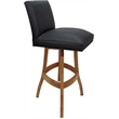 Pemberly Row Solid Wood Swivel Bar Stool 30