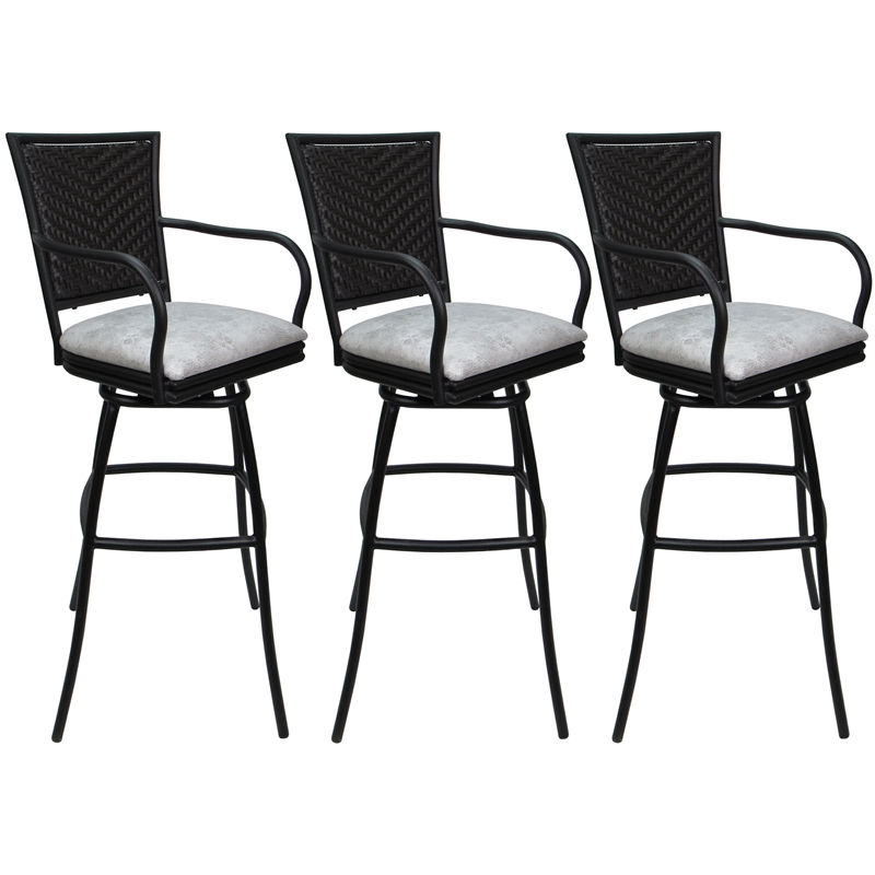 Pemberly Row Set of 3 Extra Tall Stools 34