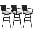 Pemberly Row Set of 3 Extra Tall Stools 34
