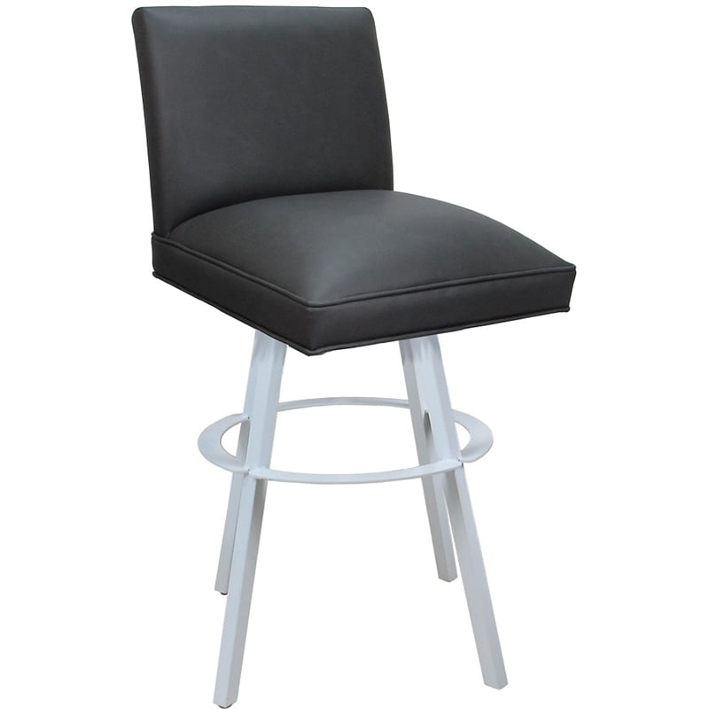 Pemberly Row Swivel Metal Counter Stool 26