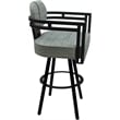 Pemberly Row Swivel Metal Counter Stool 26