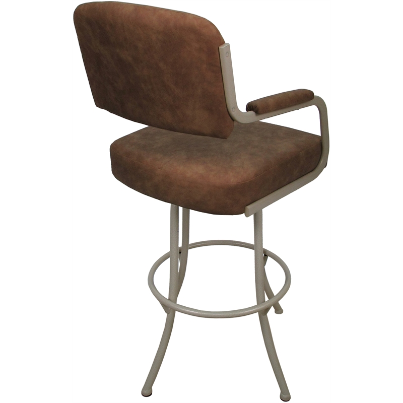 Pemberly Row Swivel Metal Stool 34
