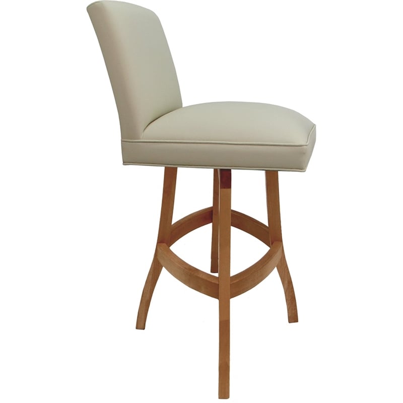 Pemberly Row Wood Swivel Bar Stool 34