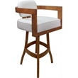 Pemberly Row Swivel Wood Counter Stool 26