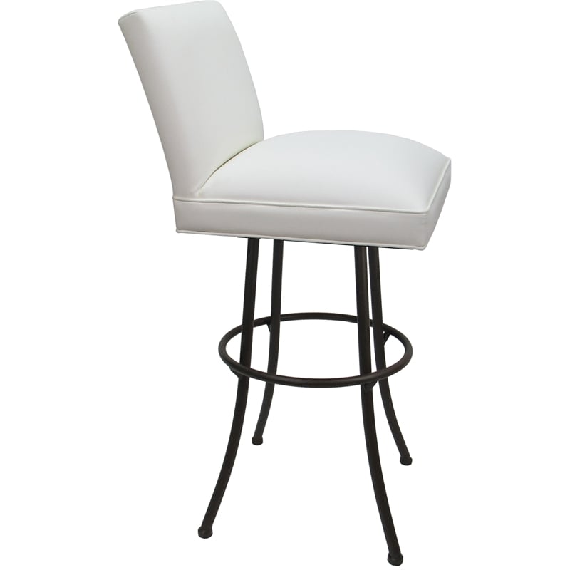 Pemberly Row Swivel Metal Bar Stool 30