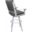 Pemberly Row Swivel Metal Bar Stool 30