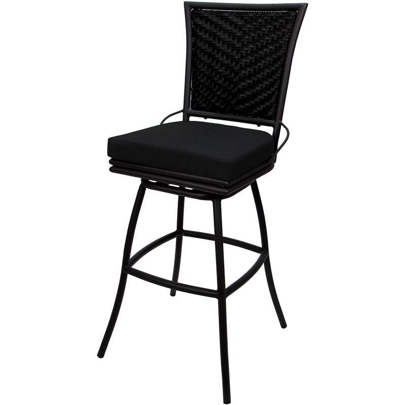 Pemberly Row Extra Tall Metal Bar Stool 34