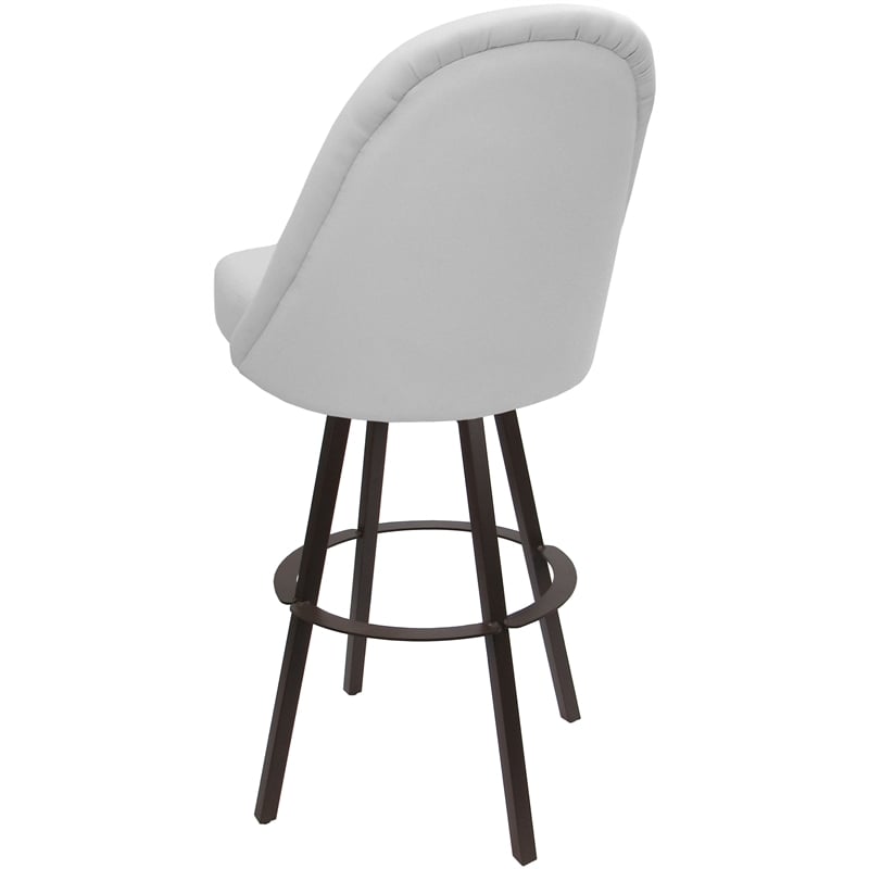 Pemberly Row Swivel Metal Counter Stool 26