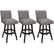 Pemberly Row Set of 3 Swivel Bar Stools 30