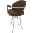 Pemberly Row Swivel Metal Bar Stool 30