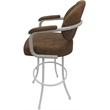 Pemberly Row Swivel Metal Bar Stool 30