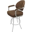 Pemberly Row Swivel Metal Bar Stool 30