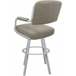 Pemberly Row Swivel Metal Bar Stool 30