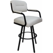 Pemberly Row Swivel Metal Bar Stool 30