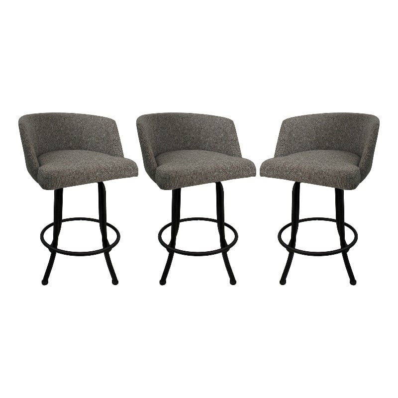 Pemberly Row Swivel Metal Bar Stool 30