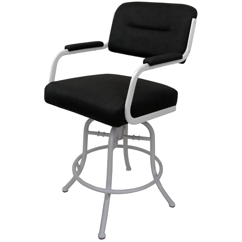 Pemberly Row Swivel Counter Metal Bar Stool 26