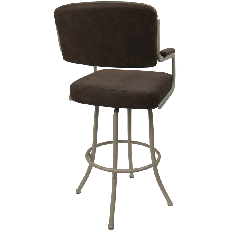 Pemberly Row Swivel Metal Bar Stool 34
