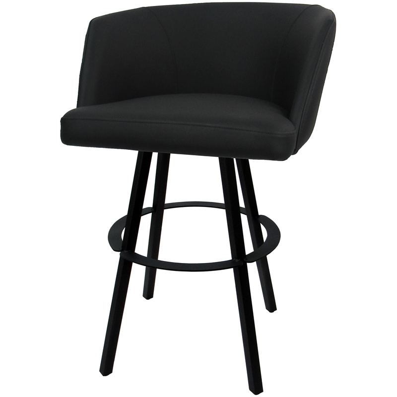 Pemberly Row Swivel Metal Bar Stool 34