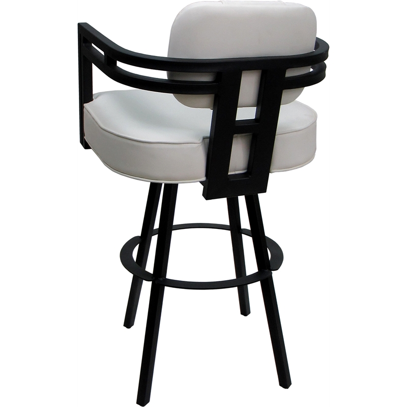 Pemberly Row Swivel Metal Bar Stool 30