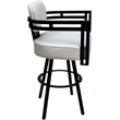 Pemberly Row Swivel Metal Bar Stool 30