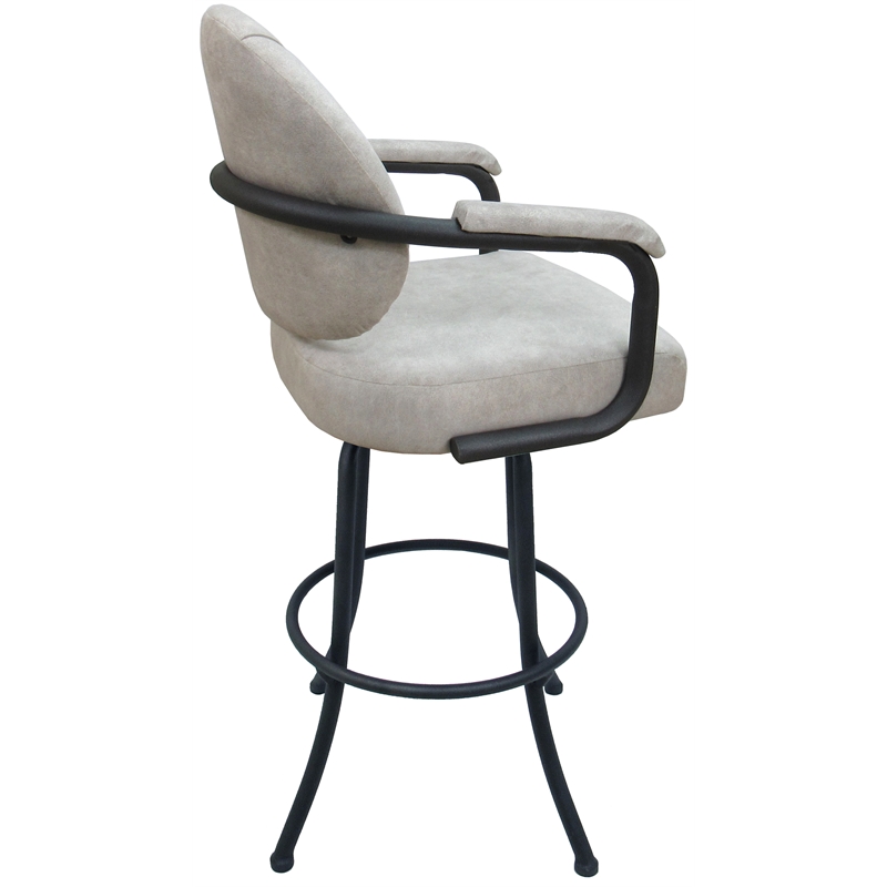Pemberly Row Swivel Metal Bar Stool 30