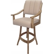 Pemberly Row Leather Counter Solid Wood Bar Stool 26