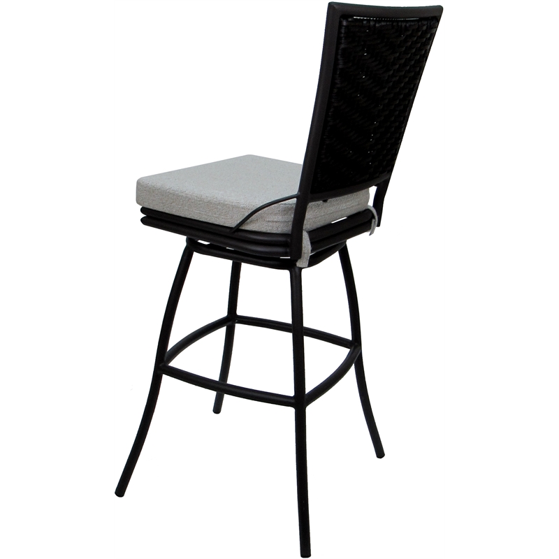 Pemberly Row Extra Tall Metal Bar Stool 34