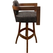 Pemberly Row Swivel Wood Counter Stool 26