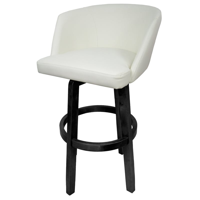 Pemberly Row Swivel Wood Bar Stool 34