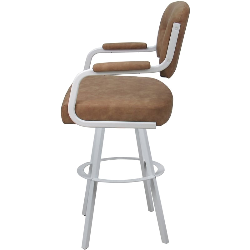 Pemberly Row Swivel Metal Stool 34