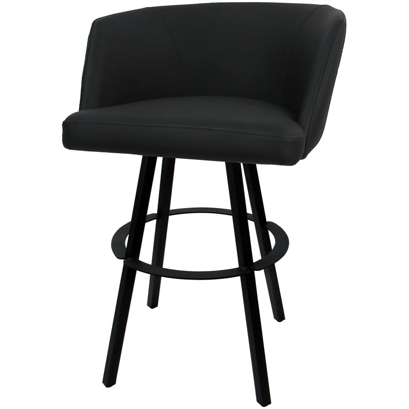 Pemberly Row Swivel Metal Bar Stool 30