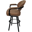 Pemberly Row Swivel Metal Bar Stool 30