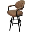 Pemberly Row Swivel Metal Bar Stool 30