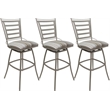 Pemberly Row Set of 3 Swivel Bar Stools 30
