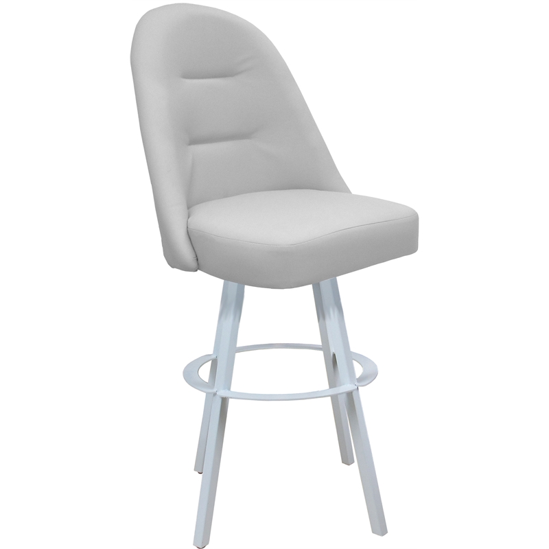 Pemberly Row Swivel Metal Bar Stool 30