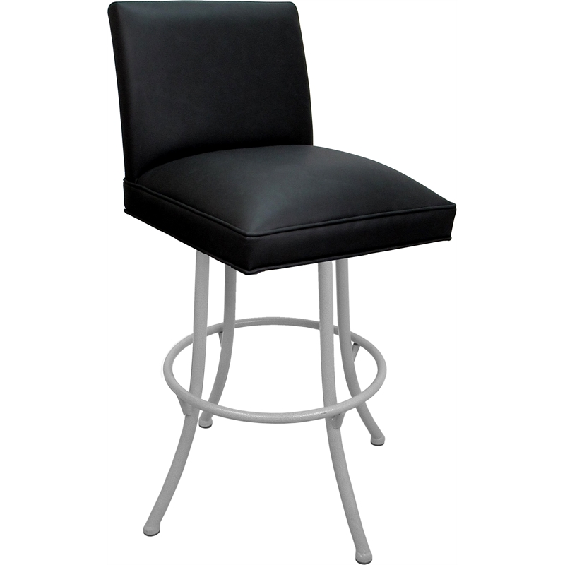Pemberly Row Swivel Metal Bar Stool 30