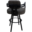 Pemberly Row Extra Tall Swivel Metal Stool 34