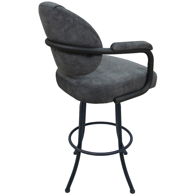Pemberly Row Swivel Metal Bar Stool 30