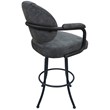 Pemberly Row Swivel Metal Bar Stool 30
