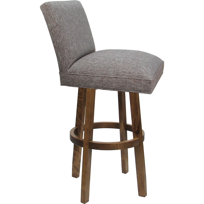 Pemberly Row Swivel Wood Bar Stool 30