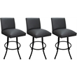 Pemberly Row Set of 3 Swivel Counter Stools 26