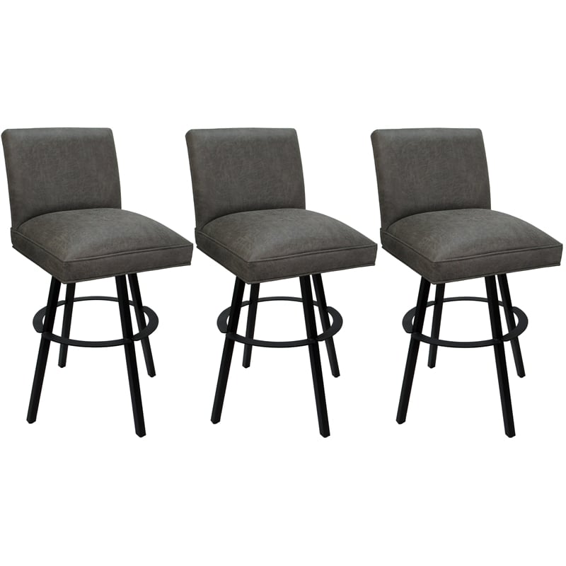 Pemberly Row Set of 3 Swivel Metal 30