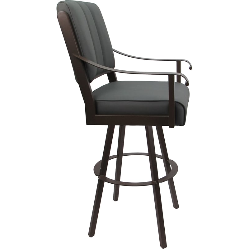 Pemberly Row Leather Swivel Metal 30