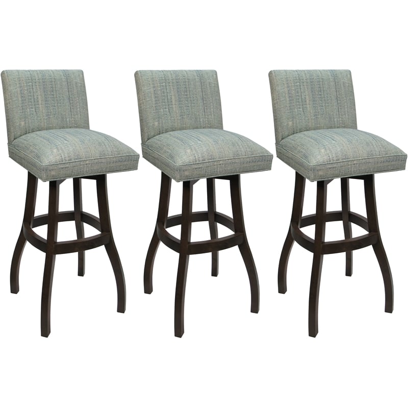 Pemberly Row Set of 3 Extra Tall Swivel Wood 34