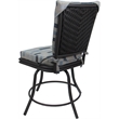 Pemberly Row Outdoor/Indoor Patio Dining Chair without Arms in Blue Beige & Gray