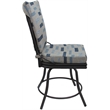 Pemberly Row Outdoor/Indoor Patio Dining Chair without Arms in Blue Beige & Gray