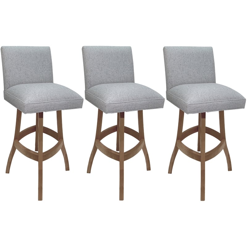 Pemberly Row Set of 3 Swivel Wood 30