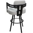 Pemberly Row Extra Tall Swivel Metal Stool 34