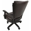 Pemberly Row Swivel Wood Dining Caster Chair in Brown & Natural Oak